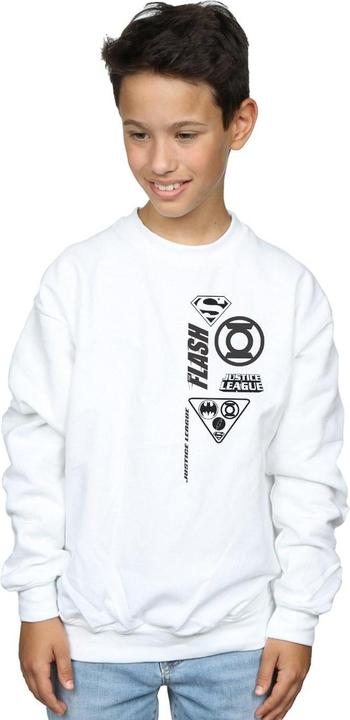 Image du produit - Sweat JUSTICE LEAGUE CHEST ICONS - Garçon (152, 158)