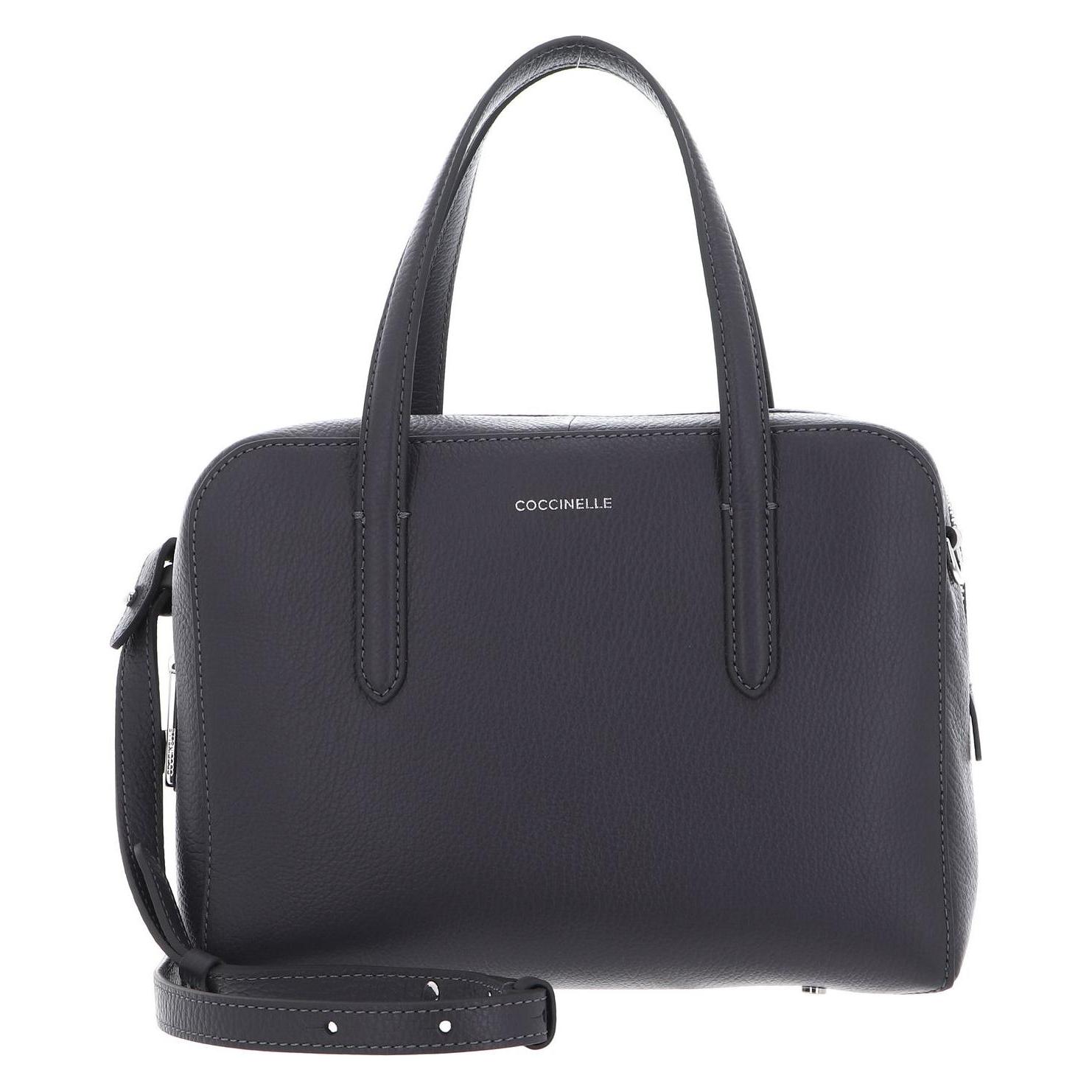 Coccinelle, Damen, Handtasche, Swap Handbag Grained Leather, Grau