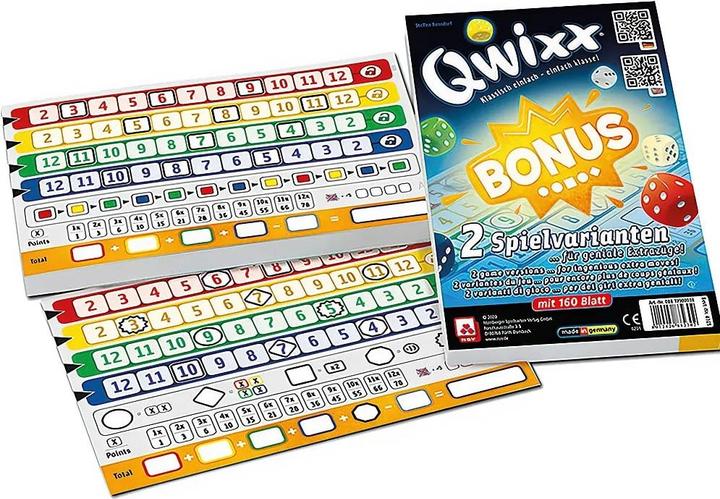 Actual product image Qwixx bonus extra blocks (German, 2 - 5 Players)