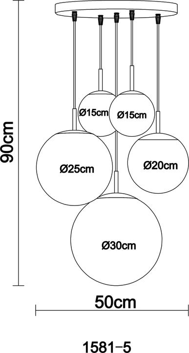 Actual product image Globo Pendant lamp Balla (E27)