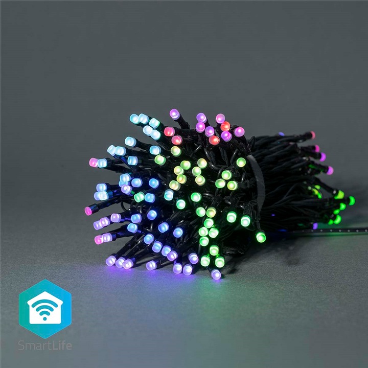 Image du produit Nedis SmartLife Décorative LED | Cordon | Wi-Fi | RGB | 168 LED"s | 20.0 m | Android™ / IOS (20 m)