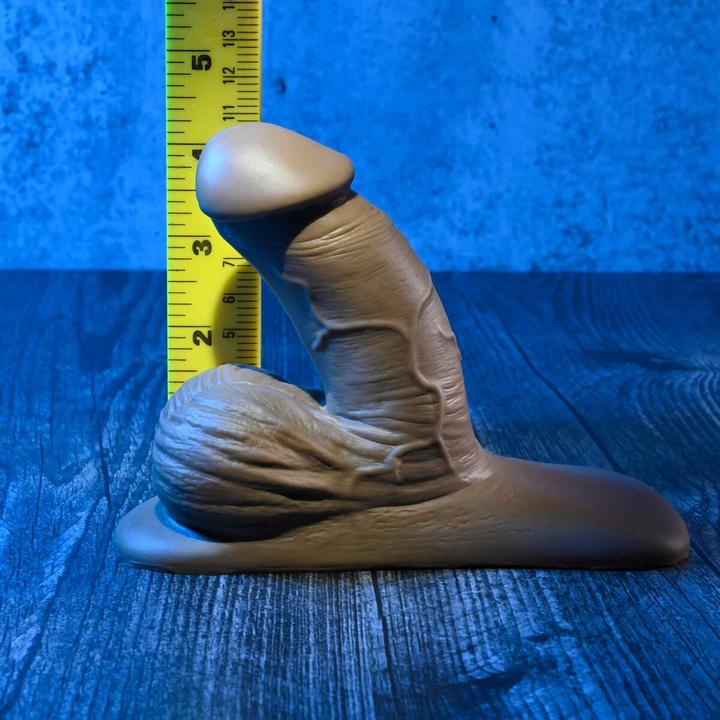Actual product image Gender X 10.16 cm Silicone Packer Dark Brown