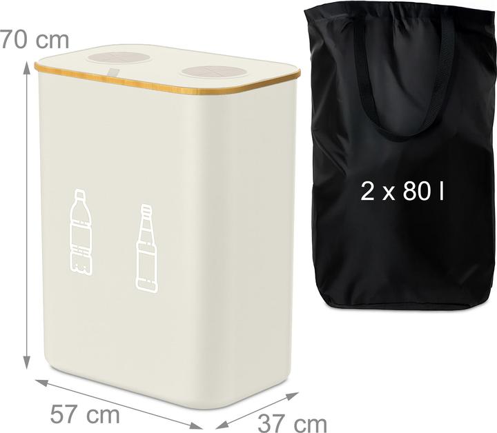 Productafbeelding Relaxdays Pfandflaschen-Sammelbehälter