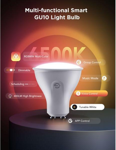 Actual product image Govee Bulb (GU10, 4.80 W, 400 lm, 2 x, F)