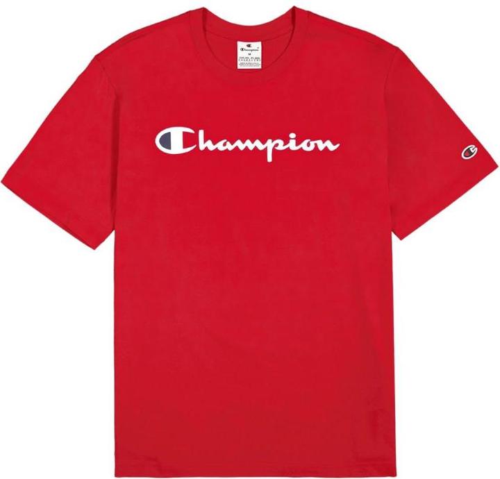 Actual product image Champion Koszulka męska SS Tee czerwona 220256 RS054 M (M)