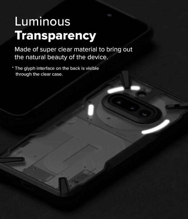 Productafbeelding Ringke Fusion X Case for Nothing Phone 3A - Black (Niets Telefoon (3a))