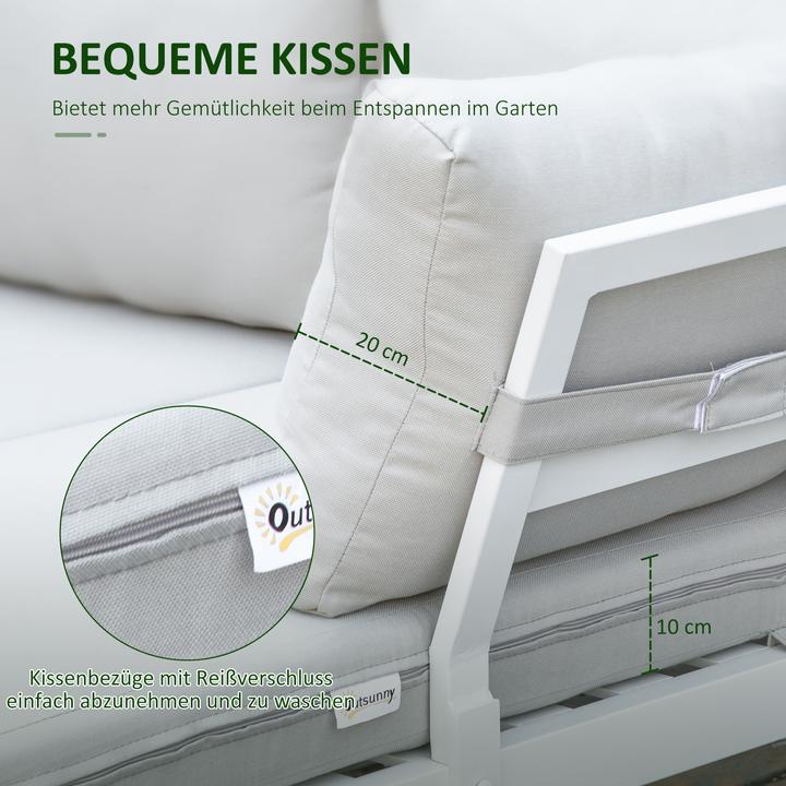 Actual product image Outsunny Garden furniture set with washable cushions