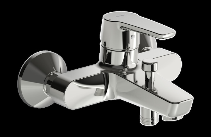 Immagine prodotto Hansa Armaturen GmbH Hansapolo miscelatore a leva per vasca nuovo montaggio a parete cromato