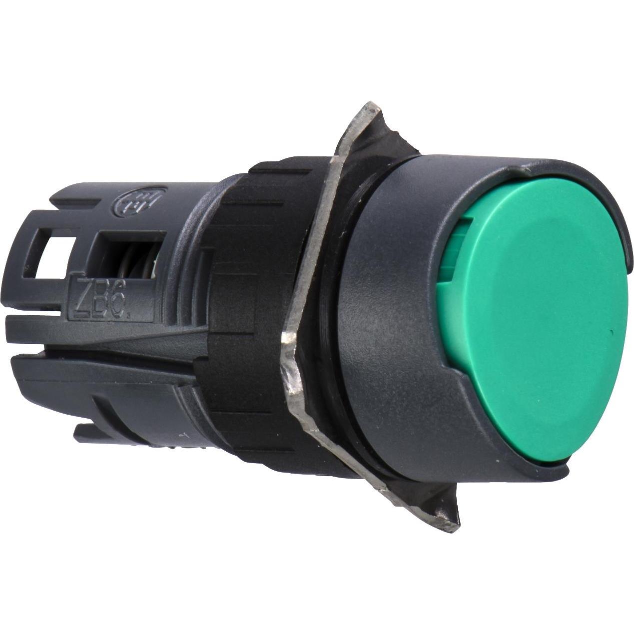 Schneider Electric Pulsante 16mm verde, Pulsante + Interruttore, Verde