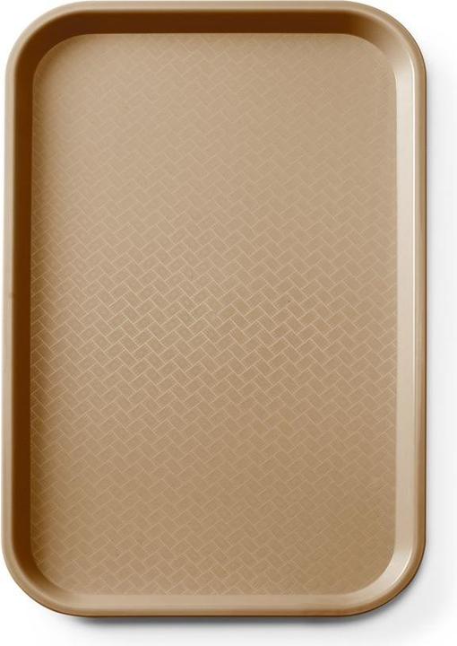 AmerBox Plateau fastfood en polypropylène GN 1/1,, GN 1/1, Brun, 530x325x(H)20mm