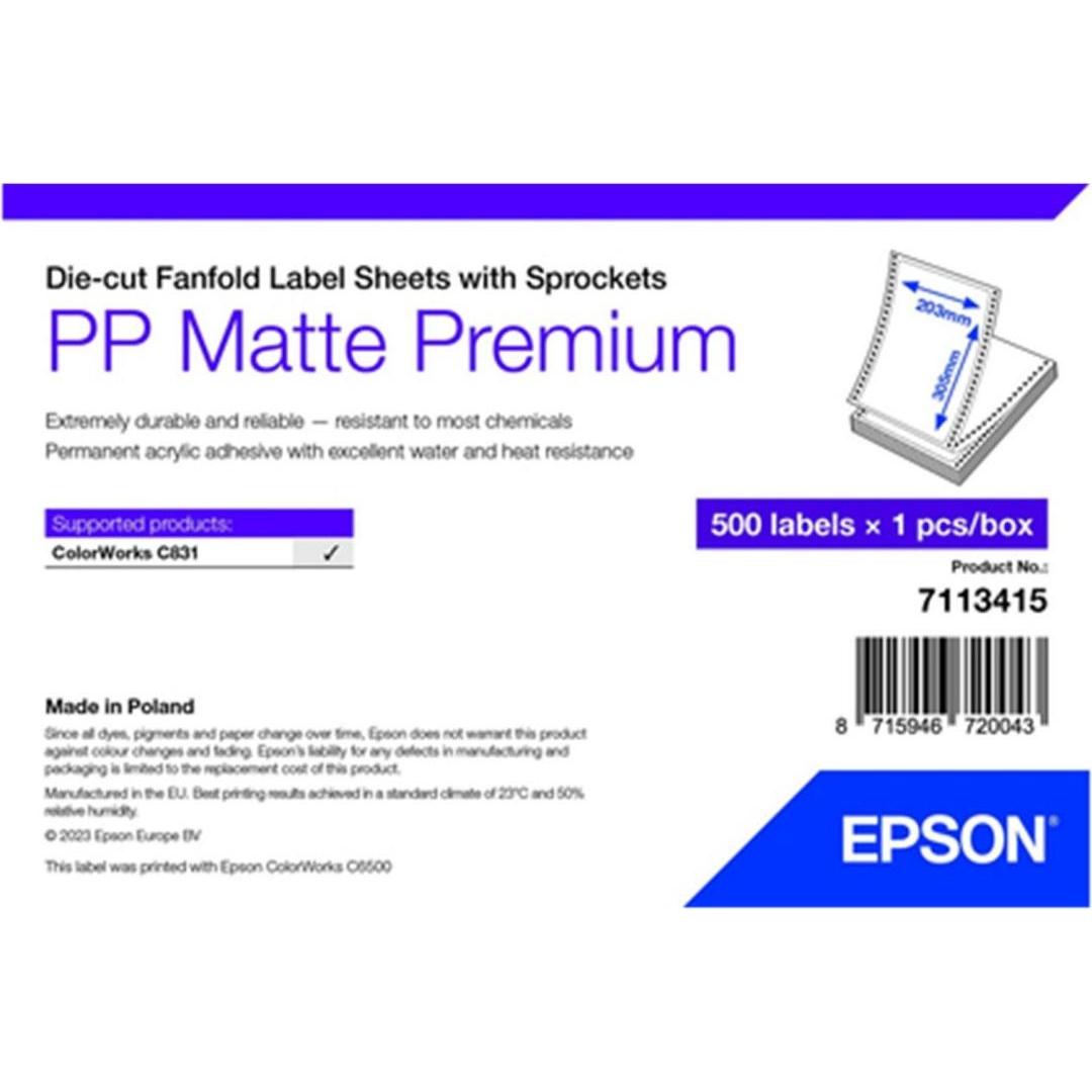 Epson, Etiketten, Pp Matte Label Prem Die-Cut