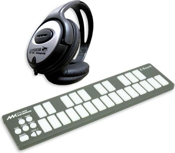 Actual product image Keith McMillen Muse Kinetics MIDI-Controller K-Board Galaxy mit Kopfhörer (Keyboards)