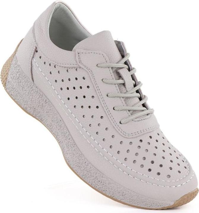Image du produit Leone Women's leather openwork shoes gray Sergio SP013 (38)