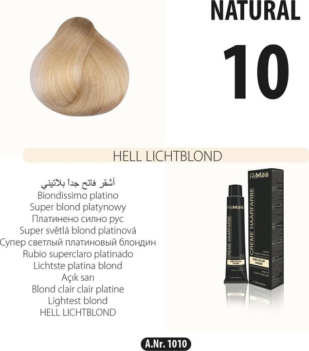 Immagine prodotto FemMas (5) Colore per capelli castano chiaro 100ml (Abbronzatura)
