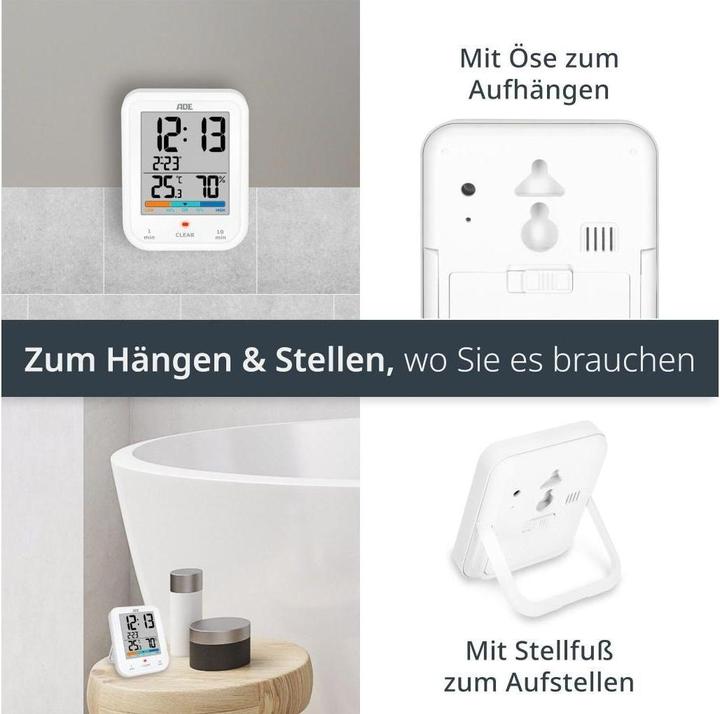 Produktbild ADE Funkuhr Weiss