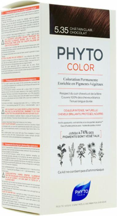Phyto color 535 castaño claro dorado (Braun)