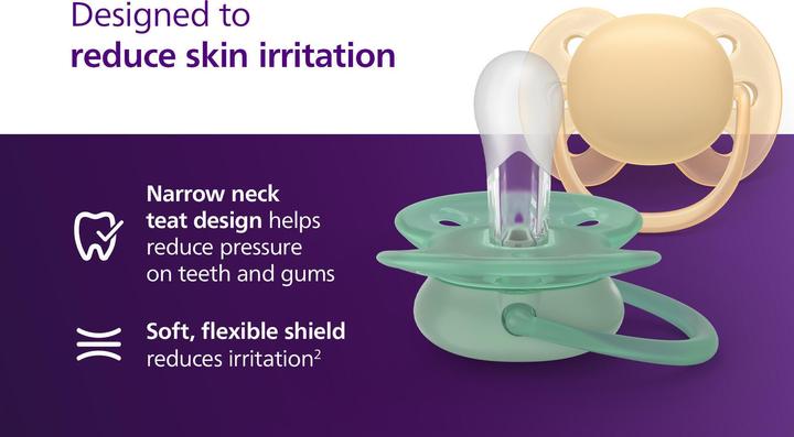 Productafbeelding Philips Avent Pacifier SCF091/53 ultra soft (4x, 6 - 18 Maanden)