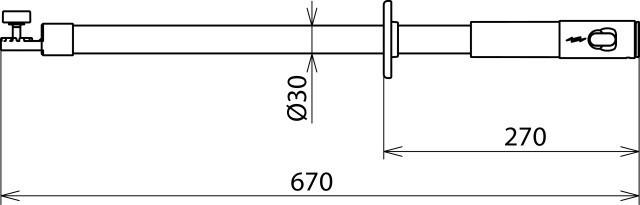 Produktbild Dehn IS ZK STK 670 Isolierstange m. Zahn-u. Steckkupplung