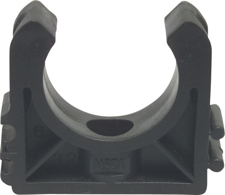Magni Pipe clamp PP 25 mm black type 2 without bracket