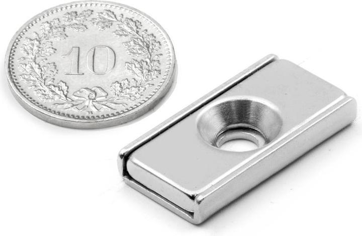 Produktbild Supermagnete Flachleistenmagnet (1x)