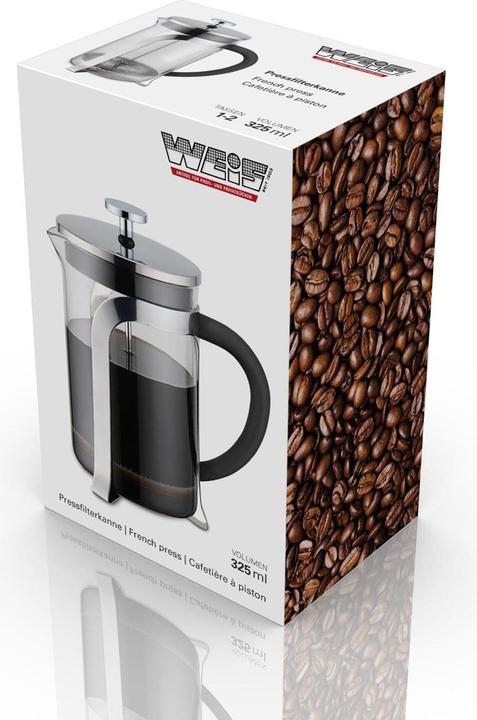 Produktbild Weis Pressfilterkanne Glas/Edelstahl 0,35 Liter (2 T.)