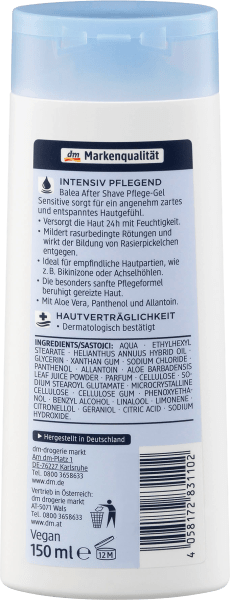 Actual product image dm Balea After Shave Care Gel Sensitive (Gel, 150 ml)