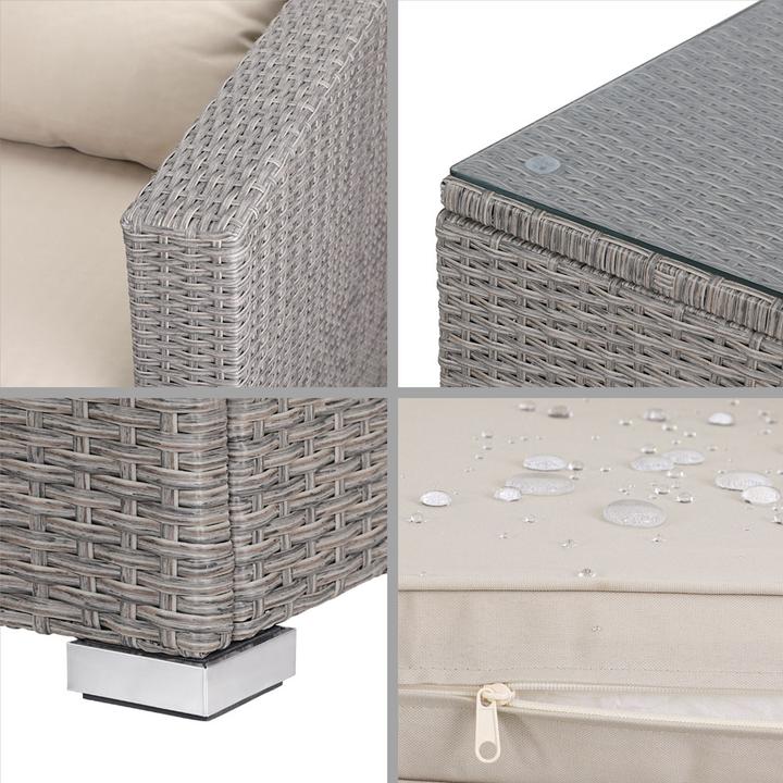 Produktbild Casaria Polyrattan Lounge Set