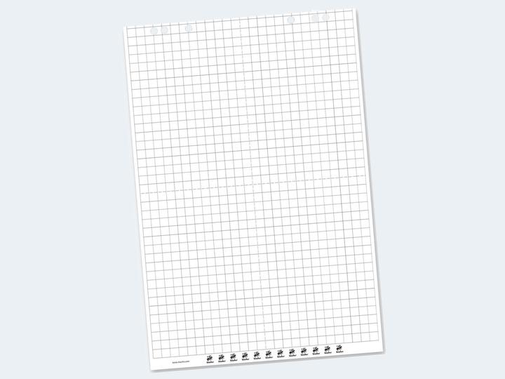 Staufen Flip chart onderlegger 67x99cm 20 vellen 80g geblokt/blank