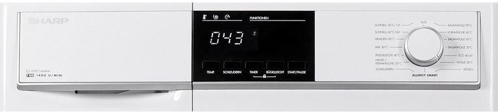 Actual product image Sharp ES-HFB714AWA-DE (7 kg, Left)