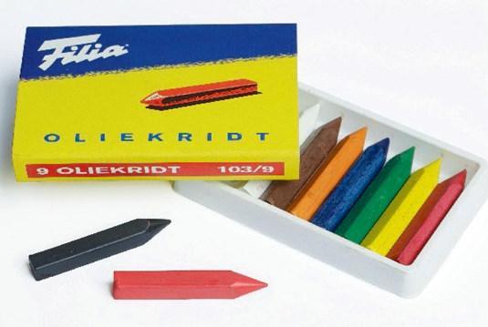 Actual product image FILA Oil crayon filia, without tip, box with 9 pieces. (9x)
