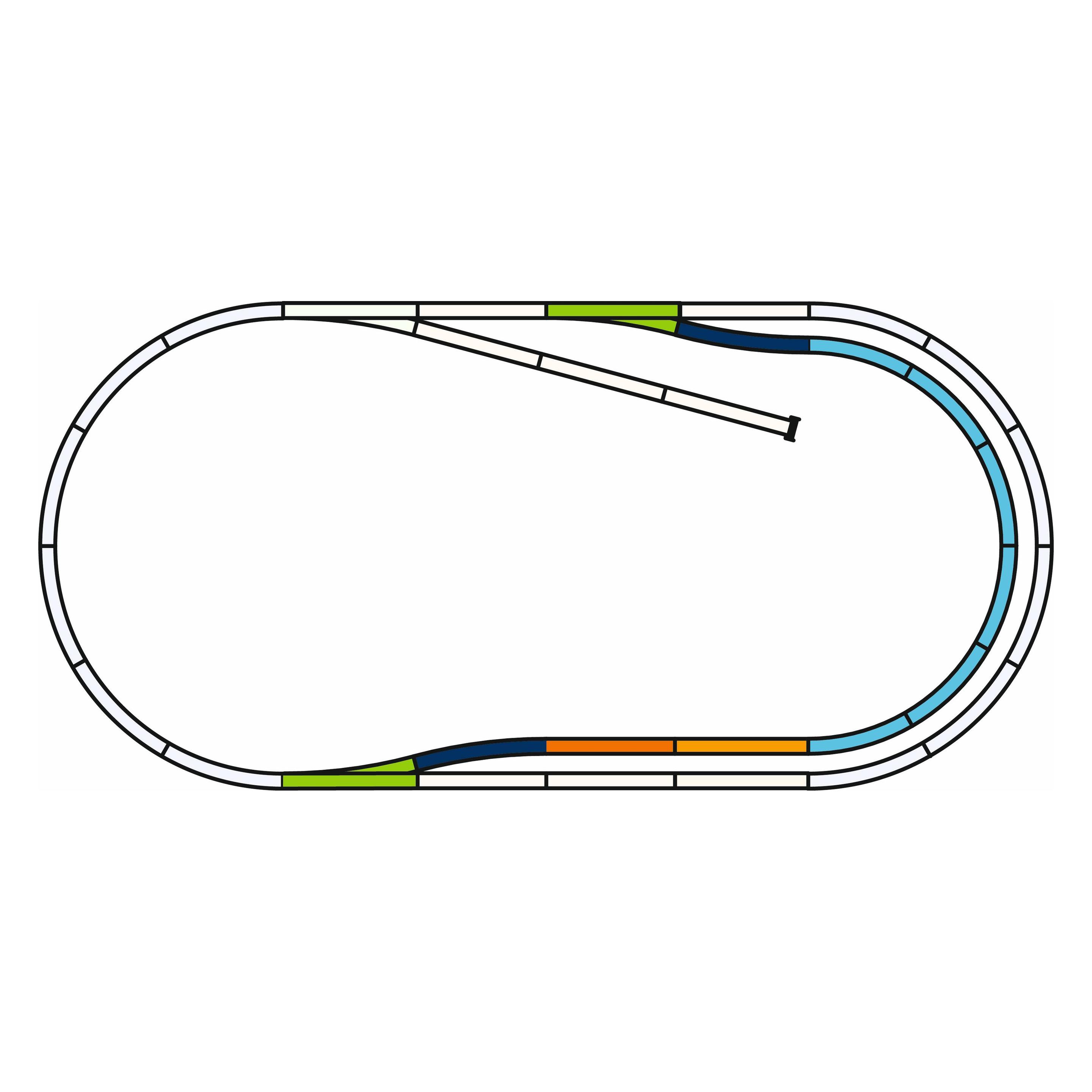 Piko Binario A Con Zavorra Set Di Binari C (Traccia H0)