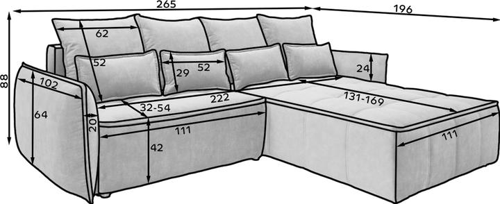 Produktbild ELTAP Campo (4-Sitzer, Ecksofa)