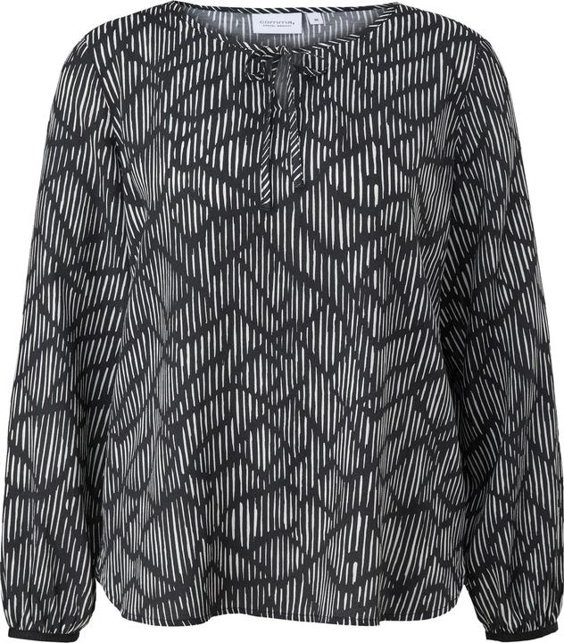 Immagine prodotto Comma Bluse Gemusterte Crêpe-Bluse mit Bindeband (34)