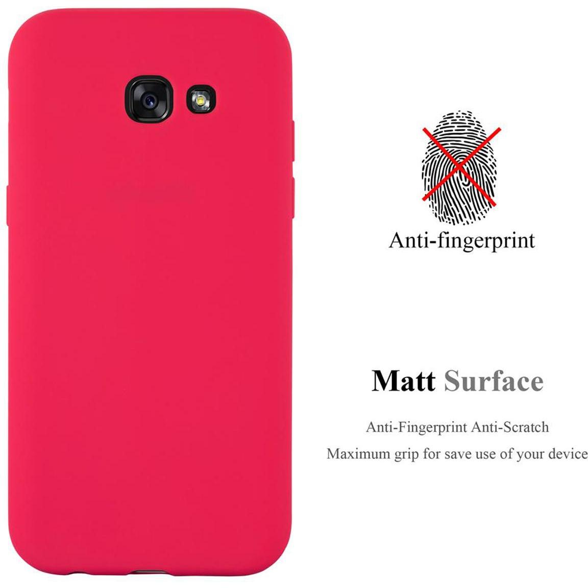 Thumbnail - Cadorabo TPU Candy Cover (Samsung Galaxy A7 (2017)), Smartphone Hülle, Rot