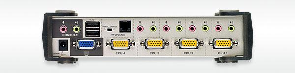 Produktbild Aten CS1734B, 4-Port KVM Switch mit 2 Port USB Hub