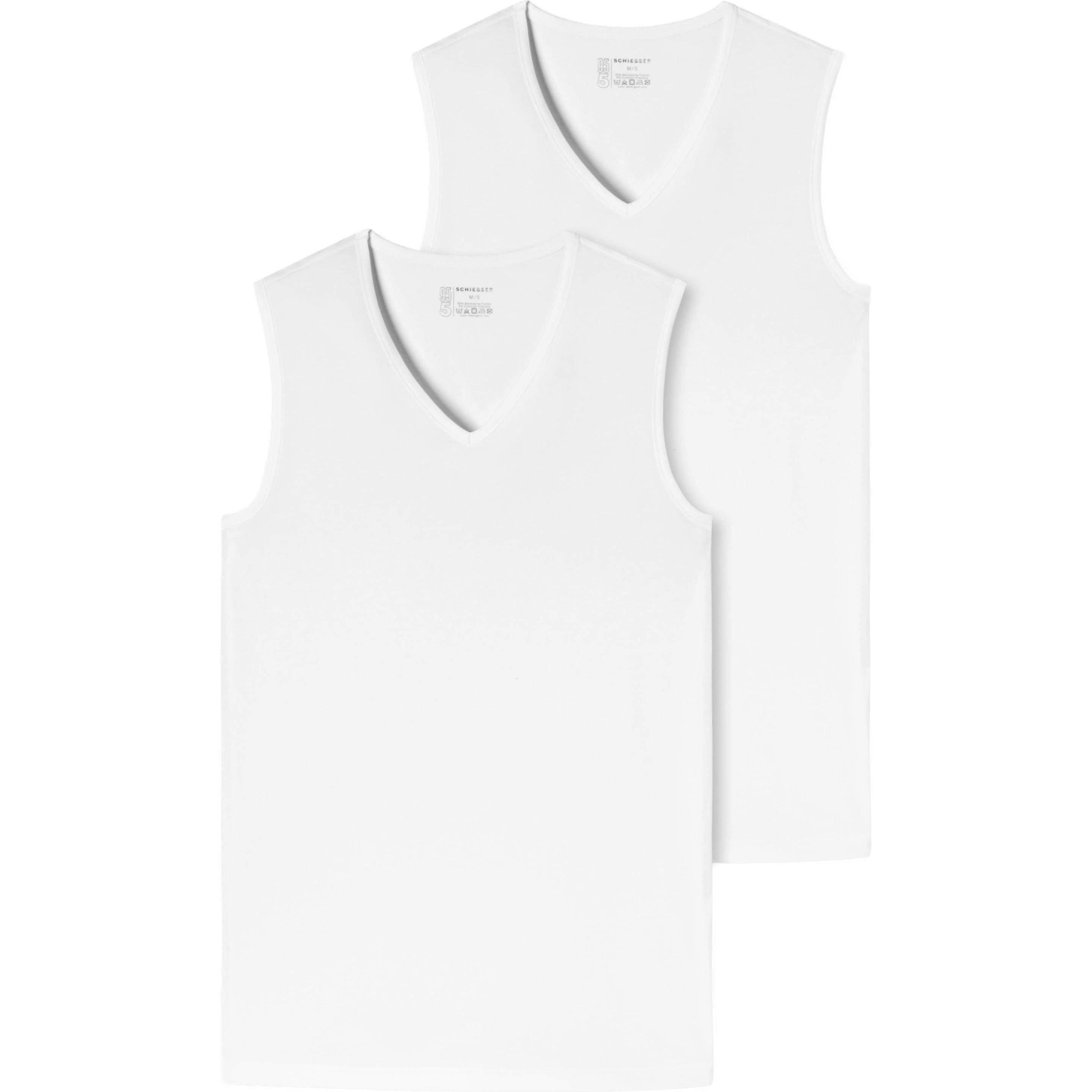 Thumbnail - Schiesser, Herren, Shirt, Unterhemd, Weiss, (5)