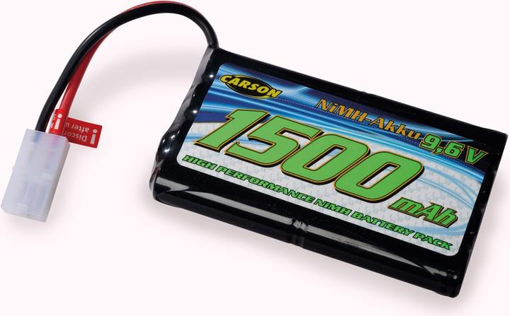 Produktbild Carson 9,6V/1500mAh NiMH Power Akku TAM (9.60 V, 1500 mAh)