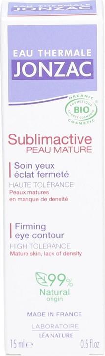 Produktbild Léa Nature Eau De Jonzac Sublimactive Mature Skin Firming Eye Contour Organic 15ml (Augenpflege Serum, 15 ml, Tag)