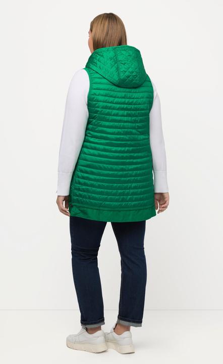 Actual product image Ulla Popken Hooded Quilted Vest Fully Lined (46, 48)