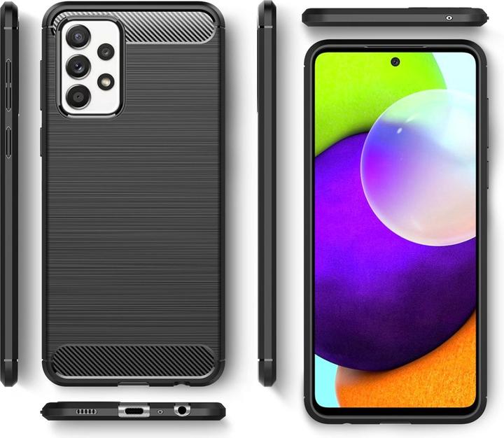 Produktbild Nalia Carbon Look Silikon Handyhülle (Samsung Galaxy A52 5G, Samsung Galaxy A52, Samsung Galaxy A52s 5G)