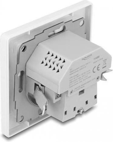 Produktbild Delock Einbausteckdose mit 2 USB Ladeports, 1 x USB Typ-A