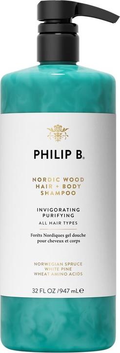 Image du produit Philip B. Shampooing cheveux et corps Nordic Wood (947 ml, Shampoing liquide)