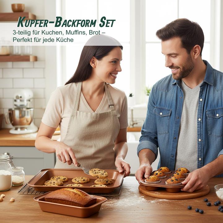 Produktbild Relaxdays 3-teiliges Backformen Set