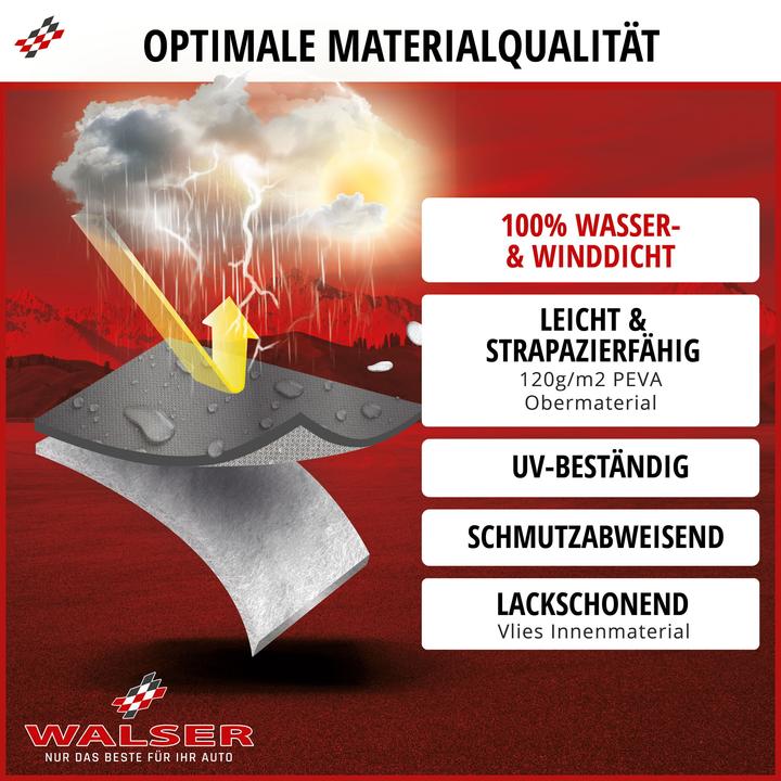 Actual product image Walser Car tarpaulin All Weather, car tarpaulin full garage cover size 7 SUV grey