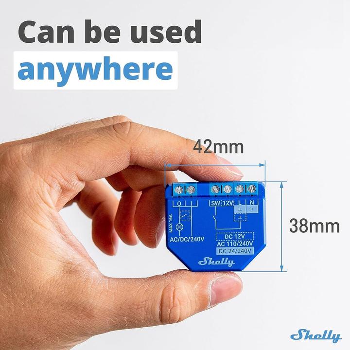 Image du produit Shelly Plus 1 (Actionneur de commutation)