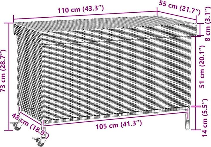 Produktbild vidaXL Gartentruhe