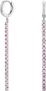 Produktbild Rosefield - Charming steel earrings with pink crystals Tennis JETRS-J923