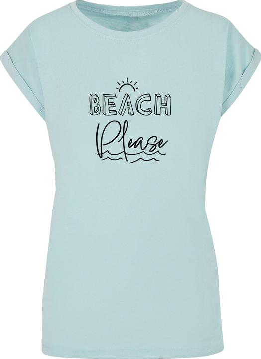Produktbild Merchcode Ladies Beach Please Extended Shoulder Tee - 112615 (XL)