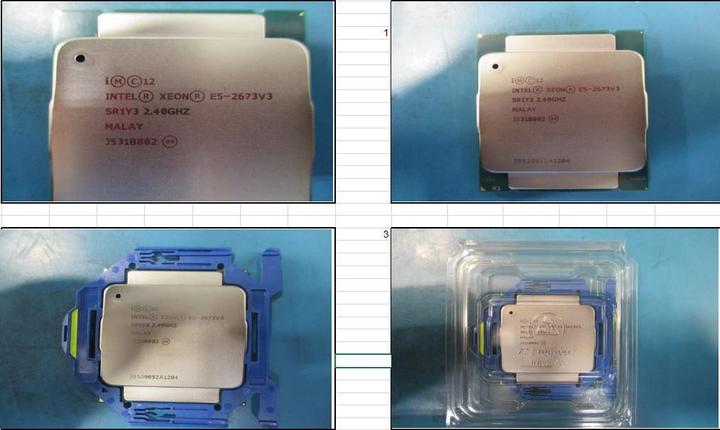 Actual product image HPE PROC HSW E5-2673V3 2.4HZ (12 -Core)