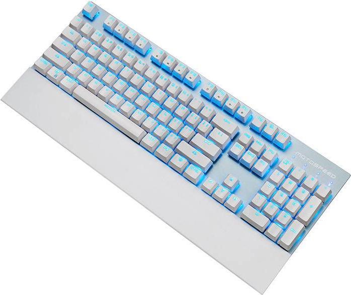 Actual product image Motospeed Wireless mechanical keyboard GK89 2.4G (white) (US, Cable)